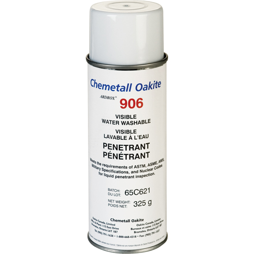 906 Water Washable Visible Penetrants, Aerosol Can Smart Ofis
