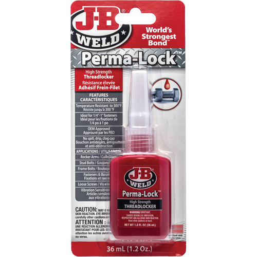 Perma-Lock Threadlocker, Red, High, 36 ml, Bottle Smart Ofis