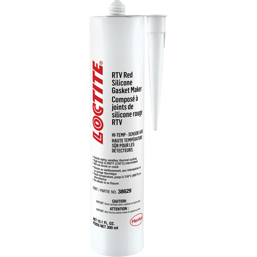 596 High Temp RTV Silicone Sealant, Cartridge, Red Smart Ofis