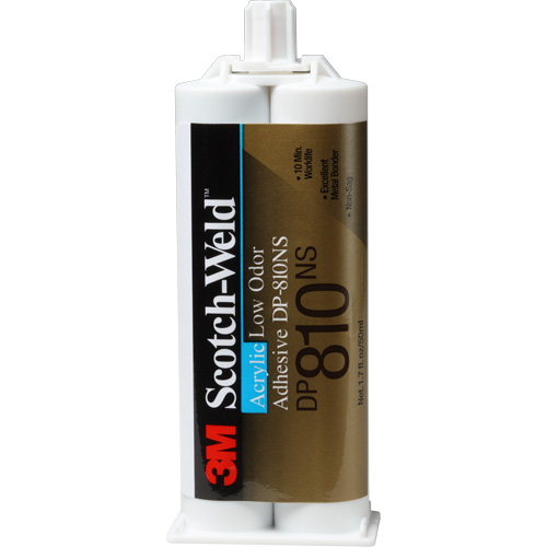 Scotch-Weld Low-Odour Acrylic Adhesive, Two-Part, Dual Cartridge, 1.7 oz., White Smart Ofis