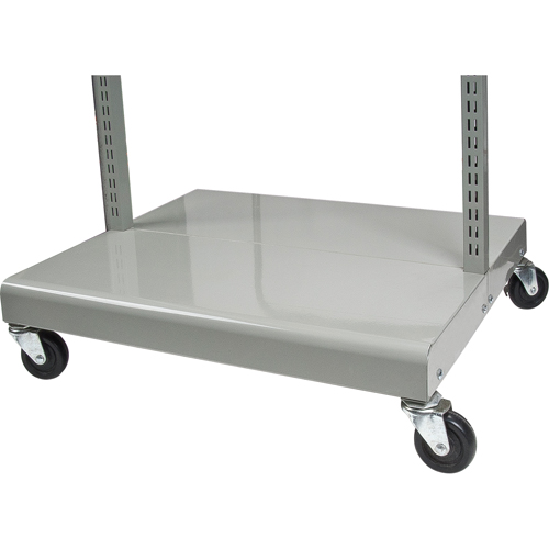 Servante mobile de bacs &agrave; plateaux inclinables - chariot seulement, &agrave; deux c&ocirc;t&eacute;s, 26-1/4" la x 22" p x 57-1/2" h Smart Ofis