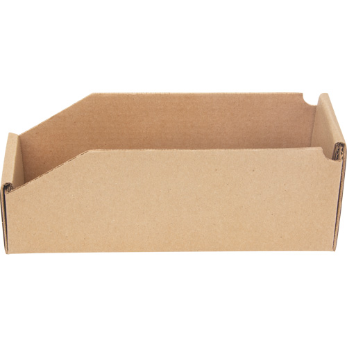 Boîtes profondes en carton ondul&eacute;, 3-3/4" la x 11-1/4" p x 4-1/2" h, Beige Smart Ofis