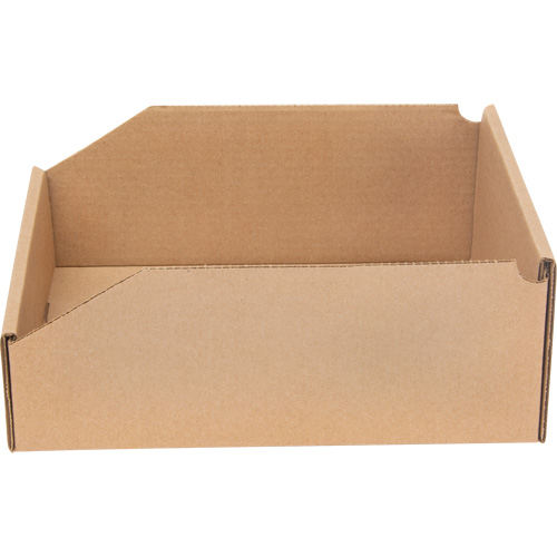 Boîtes profondes en carton ondul&eacute;, 11-3/4" la x 11-1/4" p x 4-1/2" h, Beige Smart Ofis