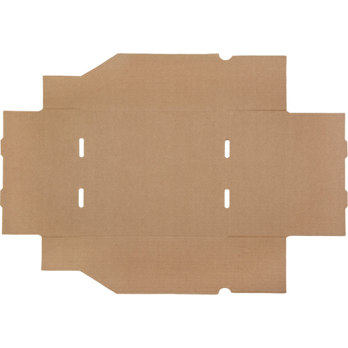 Boîtes profondes en carton ondul&eacute;, 11-3/4" la x 11-1/4" p x 4-1/2" h, Beige Smart Ofis