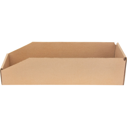 Boîtes profondes en carton ondul&eacute;, 5-3/4" la x 17-1/4" p x 4-1/2" h, Beige Smart Ofis