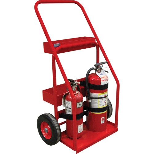 Chariot de prevention d'incendie pour travaux &agrave; chaud, Roues Semi-pneumatique, Base de 17,75" la x 8,9" lo, 100 lb Smart Ofis