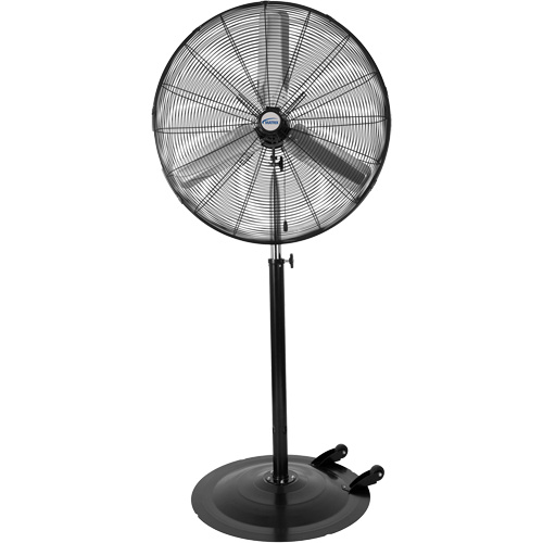 Oscillating Pedestal Fan with Casters, Industrial, 3 Speed, 30" Diameter Smart Ofis