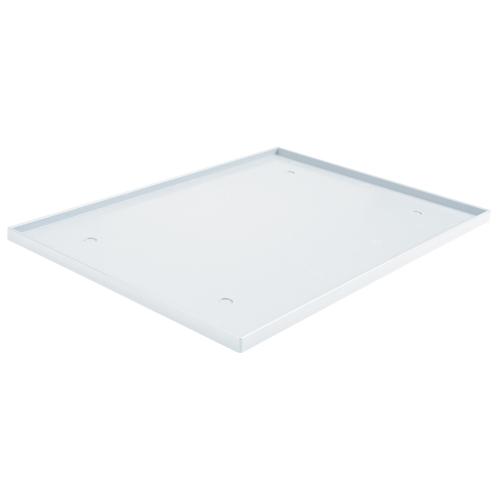 Fond de casier, Convient aux casiers 15" x 18", Gris p&acirc;le, Plastique Smart Ofis