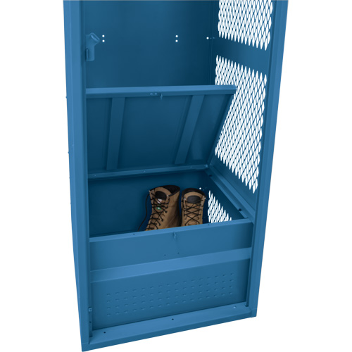 Gear Locker, Steel, 24" W x 18" D x 72" H, Dark Blue Smart Ofis