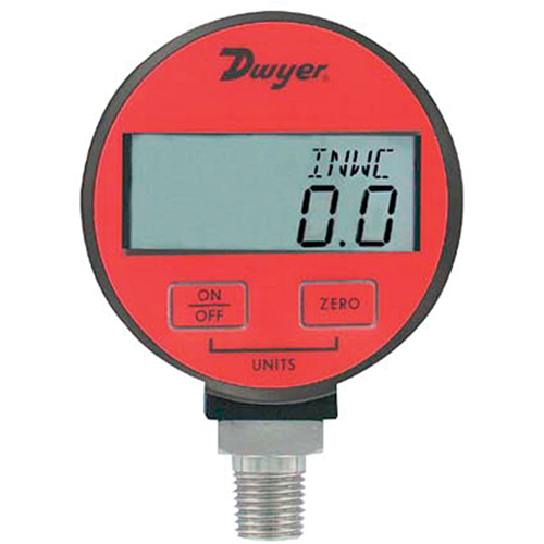 Pressure Gauge, 2-31/50" , 30 psi, Bottom Mount, Digital Smart Ofis
