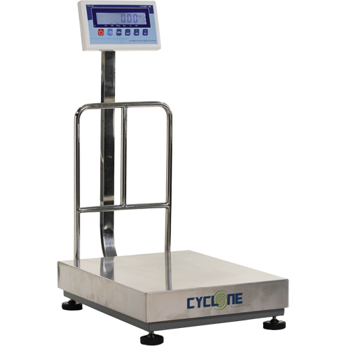 Cyclone 300 Bench and Platform Scale, 600 lbs. / 300 kg Capacity, 17-3/4" L x 23-3/5" W Smart Ofis
