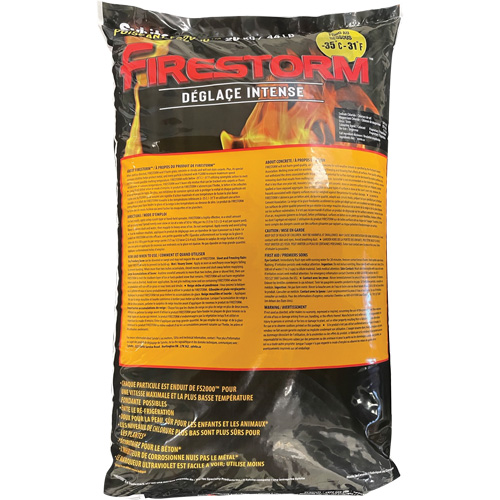 Produits de d&eacute;glaçage intense Firestorm, Sac, 44 lb (20 kg), Point de fonte -35°C (-31°F) Smart Ofis