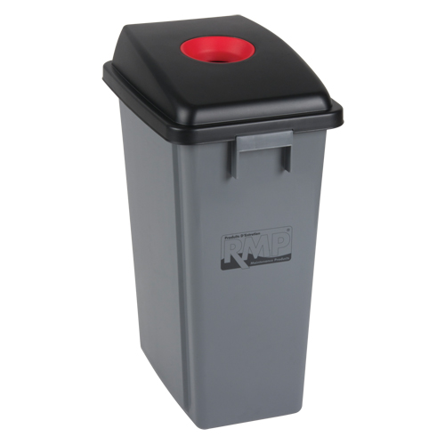 Recycling & Garbage Bin with Classification Lid, Plastic, 16 US gal. Smart Ofis