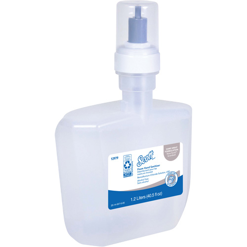 Scott&reg; Essential Alcohol Free Foam Hand Sanitizer, 1200 ml, Cartridge Refill, 0% Alcohol Smart Ofis