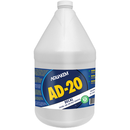 AD20 Decal Eco-Friendly Industrial Grade Calcium, Lime & Rust Stain Remover White Label, Jug Smart Ofis