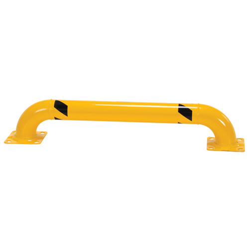 Low Profile Rack Guards, 4' W x 0.75' H, Yellow Smart Ofis