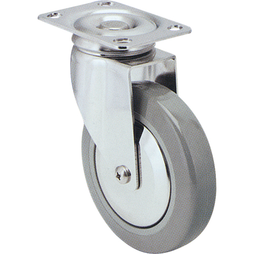 Caster, Swivel, 3" (76 mm), Rubber, 125 lbs. (57 kg.) Smart Ofis