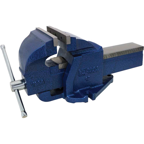Cast Ductile Iron Bench Vise, 6" Jaw Width, 3-3/4" Throat Depth Smart Ofis