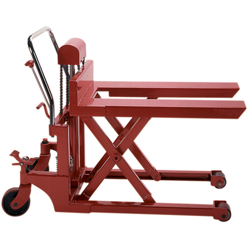 Scissor Pallet Lifter, 44" L x 27" W, Steel, 1100 lbs. Capacity Smart Ofis