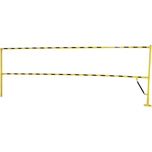 Barri&egrave;re &agrave; bascule de s&eacute;curit&eacute;, 10' lo x 42-5/8" ha, 159" &eacute;lev&eacute;e, Jaune Smart Ofis