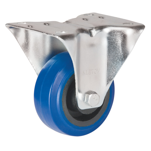 Blue Caster, Rigid, 3" (76 mm), Rubber, 285 lbs. (129 kg.) Smart Ofis