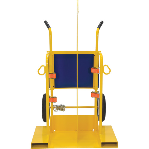 Welding Cylinder Torch Cart, Foam-Filled Wheels, 24" W x 19-1/2" L Base, 500 lbs. Smart Ofis