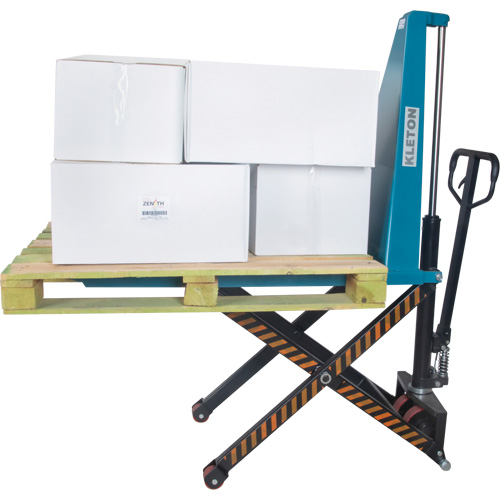 Manual Scissor Skid Lift, 45-1/4" L x 20-1/4" W, Steel, 3300 lbs. Capacity Smart Ofis
