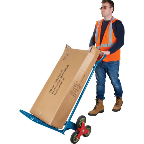 Stair Climbing Hand Truck, Steel Frame, 23-3/4" W x 45-5/8" H, 300 lbs. Capacity Smart Ofis