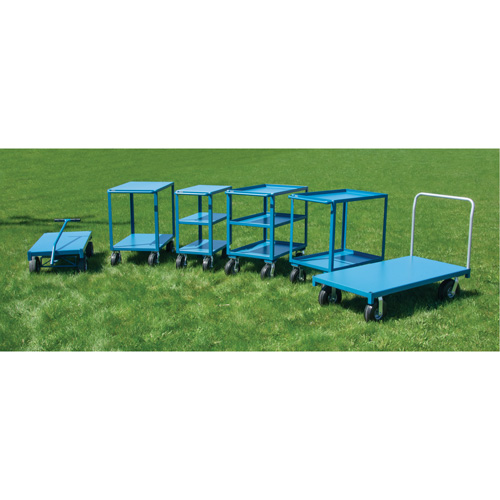 Outdoor Shelf Cart, 3 Tiers, 18" W x 39" H x 33" D, 1200 lbs. Capacity Smart Ofis
