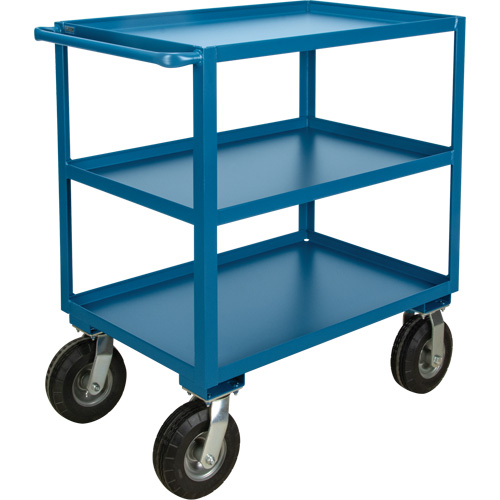Outdoor Shelf Cart, 3 Tiers, 18" W x 39" H x 33" D, 1200 lbs. Capacity Smart Ofis