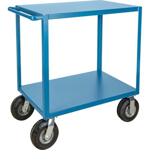 Outdoor Shelf Cart, 2 Tiers, 24" W x 39" H x 51" D, 1200 lbs. Capacity Smart Ofis
