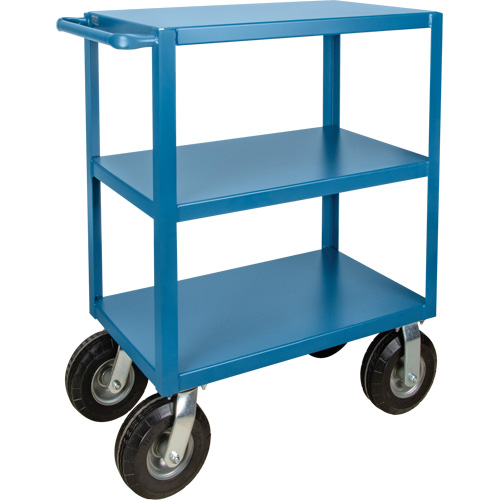 Outdoor Shelf Cart, 3 Tiers, 18" W x 39" H x 33" D, 1200 lbs. Capacity Smart Ofis