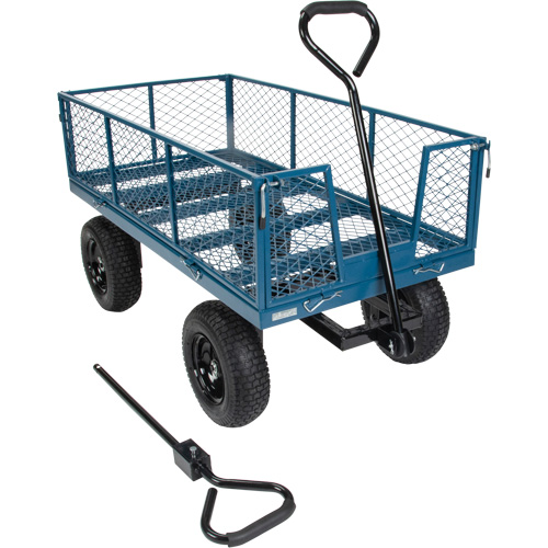 Wagon with Drop Sides, 24" W x 48" L, 800 lbs. Capacity Smart Ofis