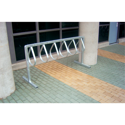 Style Bicycle Rack, Galvanized Steel, 12 Bike Capacity Smart Ofis
