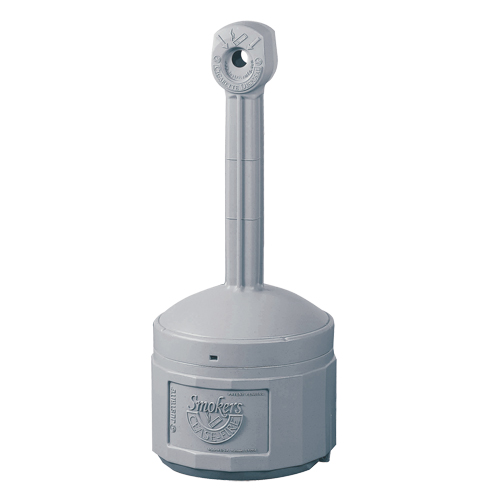 Cendriers Smoker's Cease-Fire, Sur pied, Plastique, Capacit&eacute; 4 gal. US, Hauteur 38-1/2" Smart Ofis
