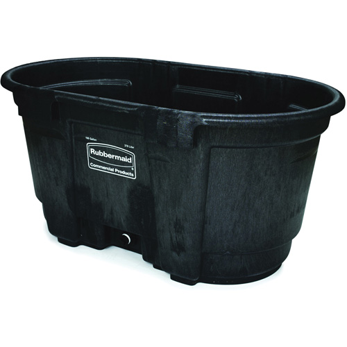 Stock Tank, 31" D x 53" W x 25-1/8" H, 800 lbs. Capacity, Black Smart Ofis