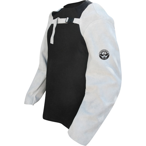 Leather Welding Sleeves, 24" L, Pearl Grey Smart Ofis