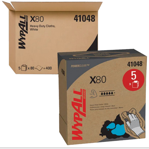 WypAll&reg; X80 Extended Use Cloths, Heavy-Duty, 16-4/5" L x 9" W Smart Ofis