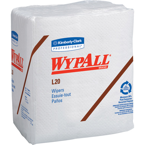 WypAll&reg; L20 Single-Use Towels, All-Purpose, 12-1/2" L x 12" W Smart Ofis