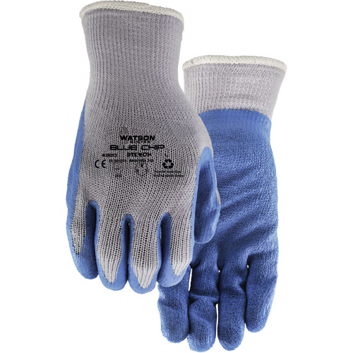 Gants enduits Stealth Blue Chip, Grand, R&ecirc;vetement Latex de caoutchouc, Calibre 10, Enveloppe en Polyester Smart Ofis
