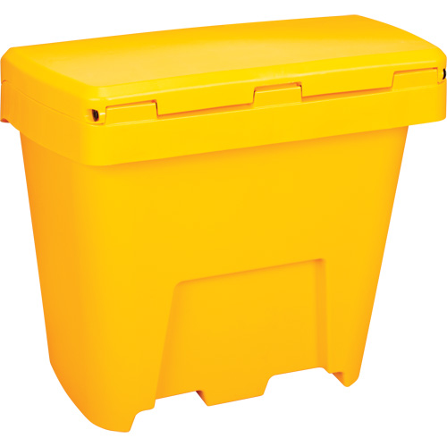 Bacs d'entreposage pour sel & sable, Avec Moraillon, 21" x 27" x 26", 4,24 pi³, Jaune Smart Ofis