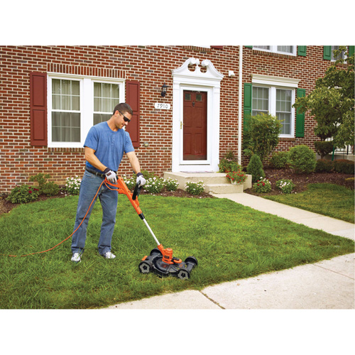 3-in-1 Compact Mower, Push Walk-Behind, Electric, 12" Cutting Width Smart Ofis