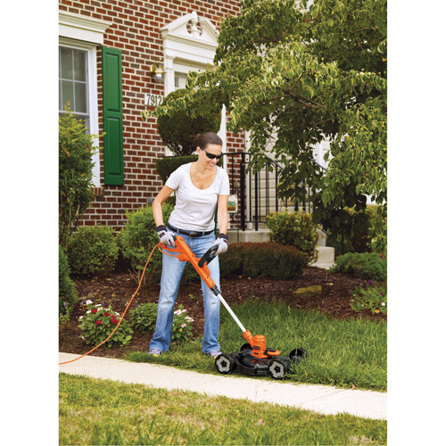 3-in-1 Compact Mower, Push Walk-Behind, Electric, 12" Cutting Width Smart Ofis
