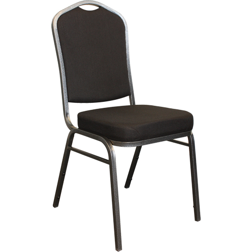 Stacking Chairs, Fabric, 37" High, 275 lbs. Capacity, Black Smart Ofis