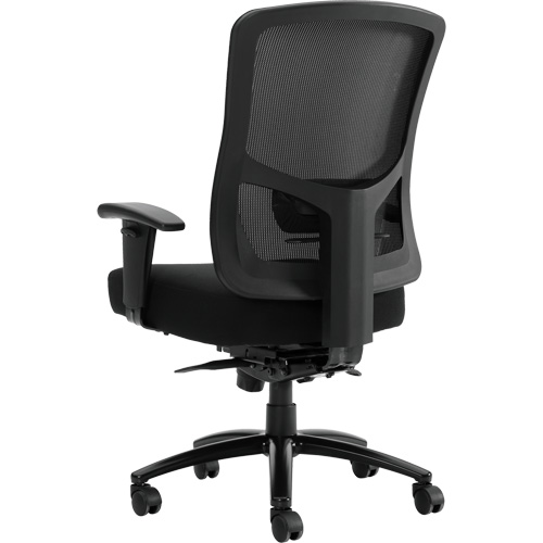 Chaise &agrave; dossier haut avec m&eacute;canisme &agrave; basculement synchronis&eacute; robuste Raven 400, Mailles, Noir, Capacit&eacute; 400 lb Smart Ofis