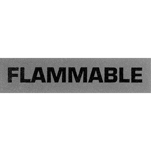 "Flammable" Special Handling Labels, 5" L x 2" W, Black on Red Smart Ofis