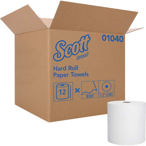 Scott&reg; Essential Hard Roll Towels, 1 Ply, Standard, 800' L Smart Ofis