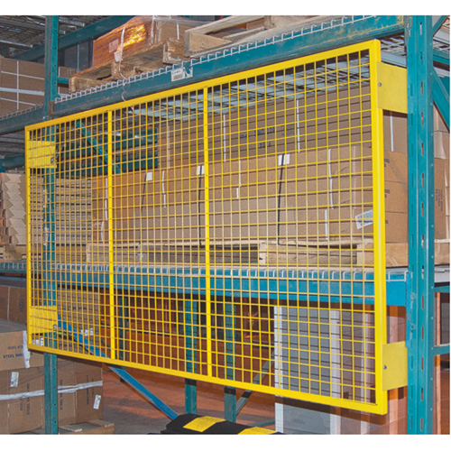 Pallet Back Rack Guards, 144" W x 48" H, 6" Brackets Smart Ofis