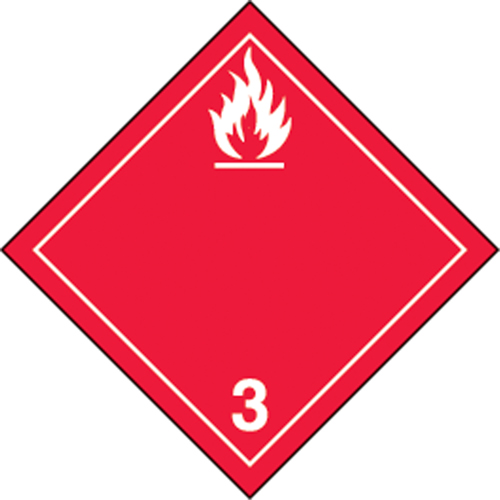 TDG Shipping Labels, Class 3, Flammable Liquids, Paper Smart Ofis