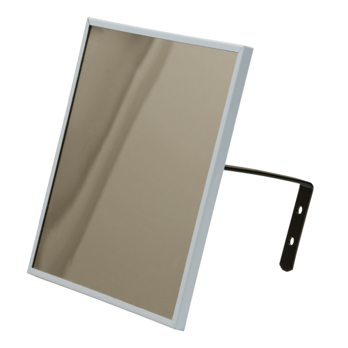 Flat Mirror, 12" H x 12" W, Framed Smart Ofis